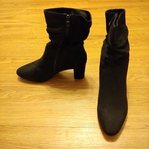 NWT Boston Design Studio Vegan Suede Ankle Boots